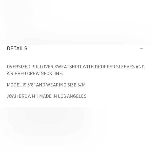 NWT Joah Brown Oversized Crew Pullover s/m - Picture 9 of 12